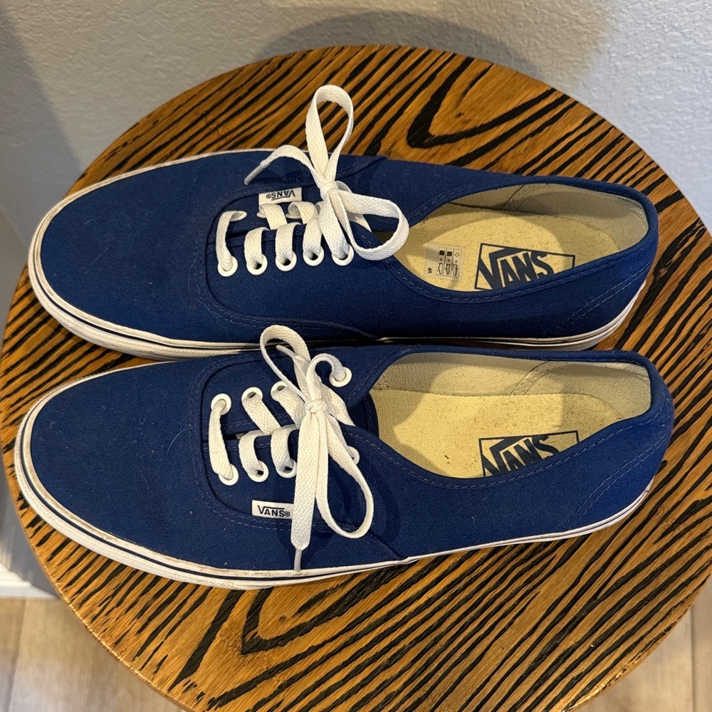 Vans Men's Navy Canvas Lace-Up Sneakers